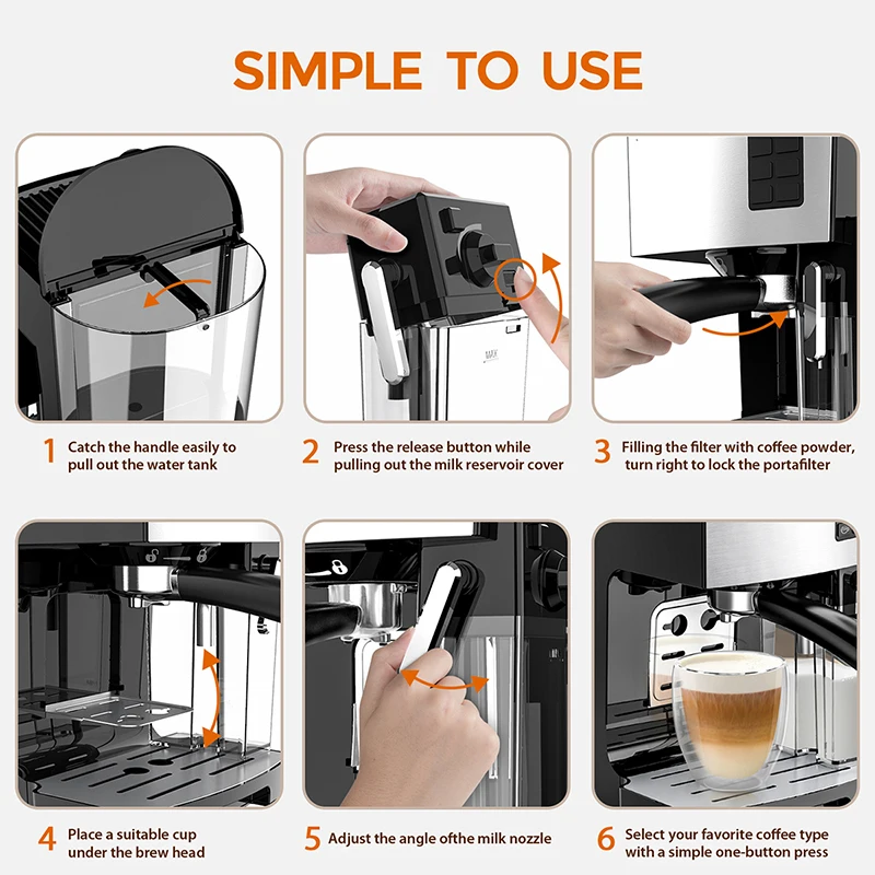 Fully Automatic Coffee Maker Cappuccino 