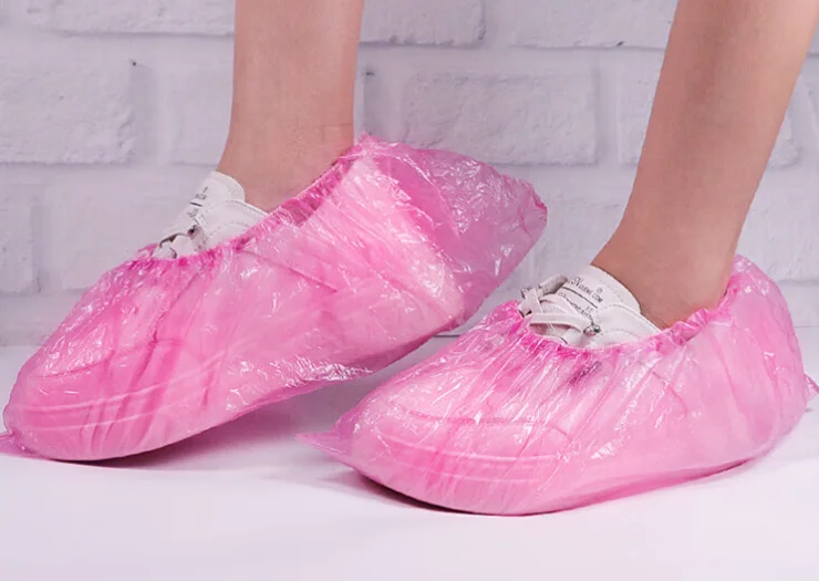 Red shoe cover