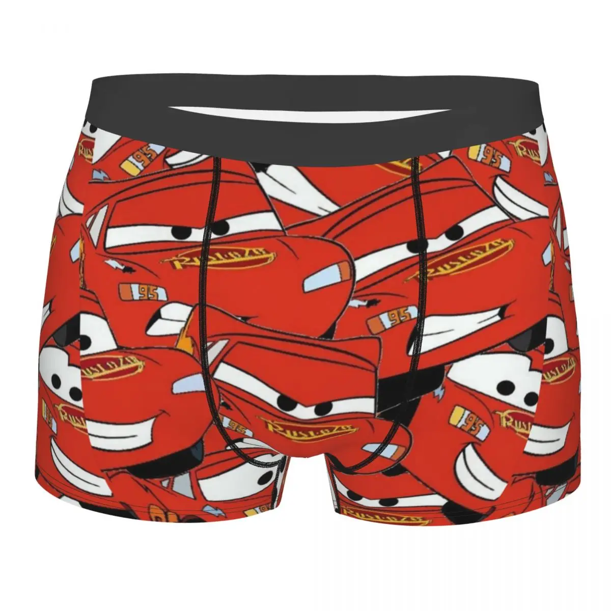 

Men's Lightning Mcqueen Cars Galaxy Long Underwear Novelty Boxer Shorts Panties Homme Breathable Underpants Plus Size