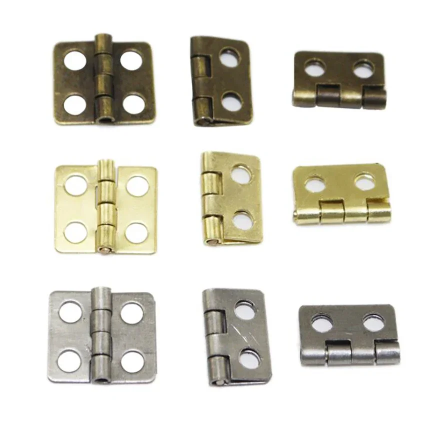 20PCS/Lot Iron Hinges Hardware 13x12mm 180 Degree Rotation Retro Hinges for Wooden Jewelry Box Furniture Cabinet Closet петли