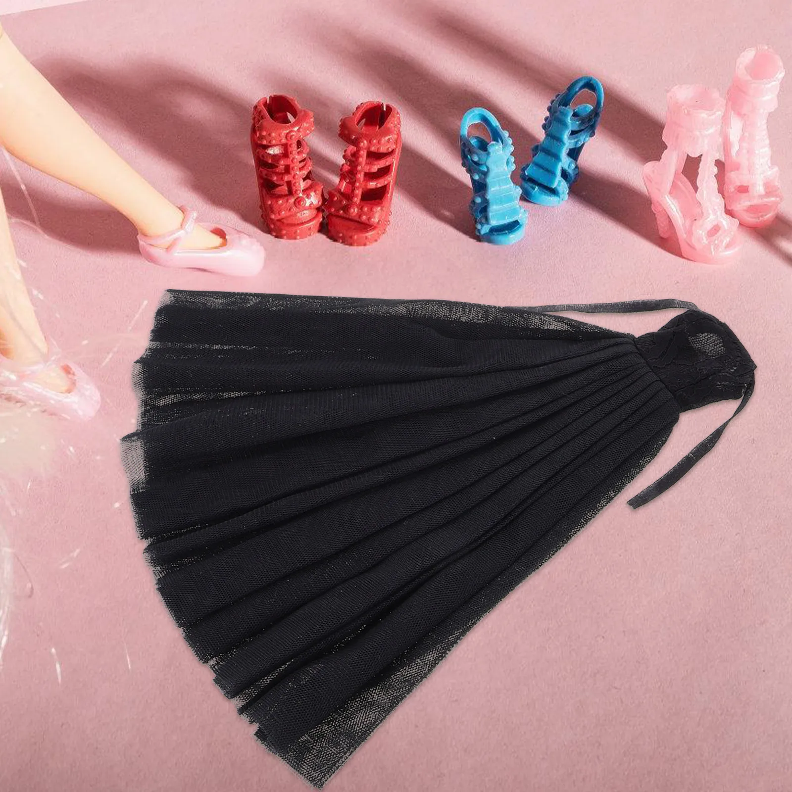 11인치 1/6 스케일 신부 가운 웨딩 의류 파티 드레스 블랙 의류용 그랜드 베일이 있는 블랙 웨딩 드레스