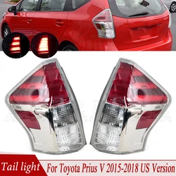 Taillamp For Toyota Prius V PriusV 2015-2018 US Version Taillight Car Rear Bumper Tail Light Brake Stop Reverse Lamp 8155147272