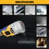 Cordless Electric Nibbler Compatible with Dewalt 18V 20V Battery Cutting Tool for Cutting Stainless Steel,Aluminium,Plastic 6