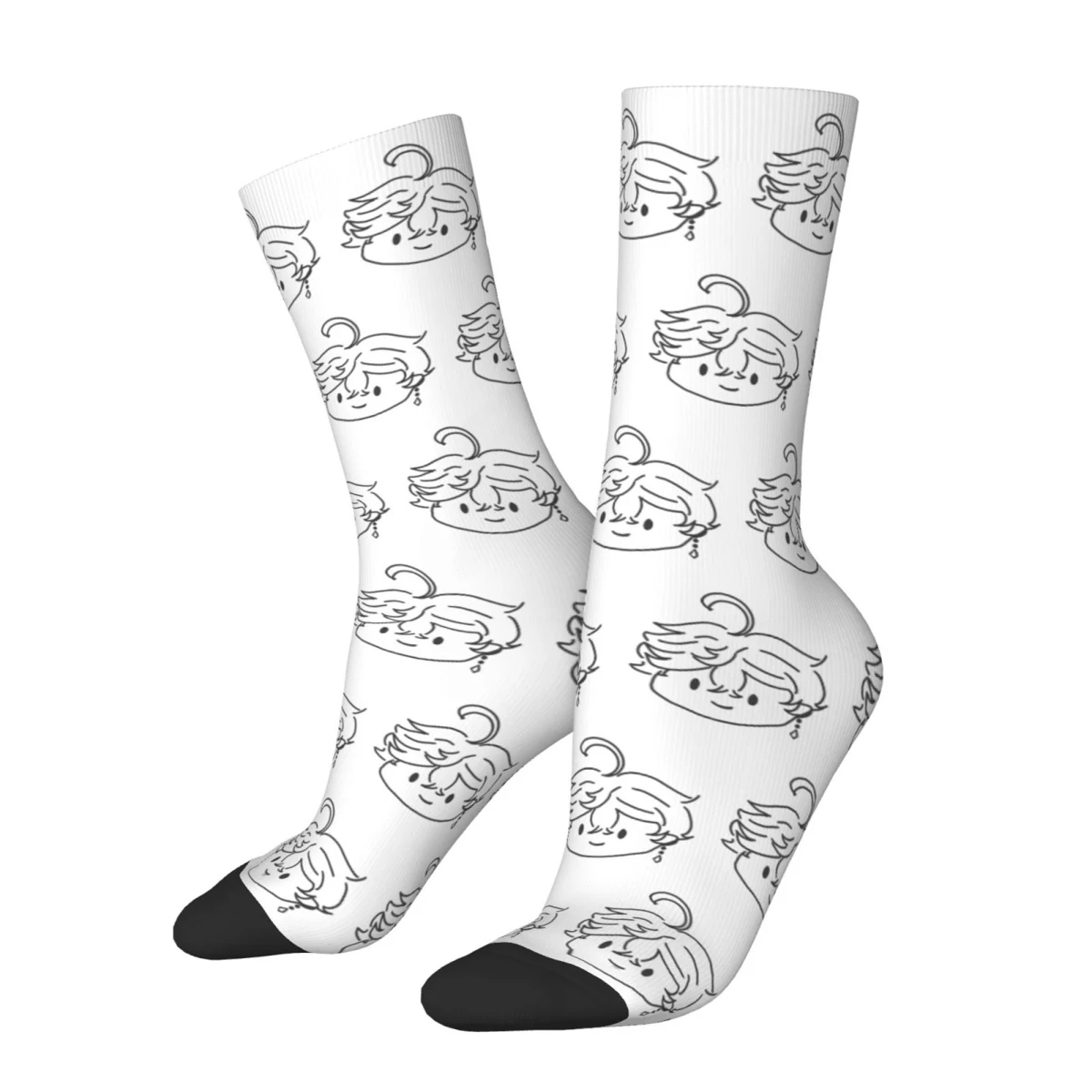 Fashion Novelty Childe Tartaglia Face Meme Socks - High Quality Unisex Socks
