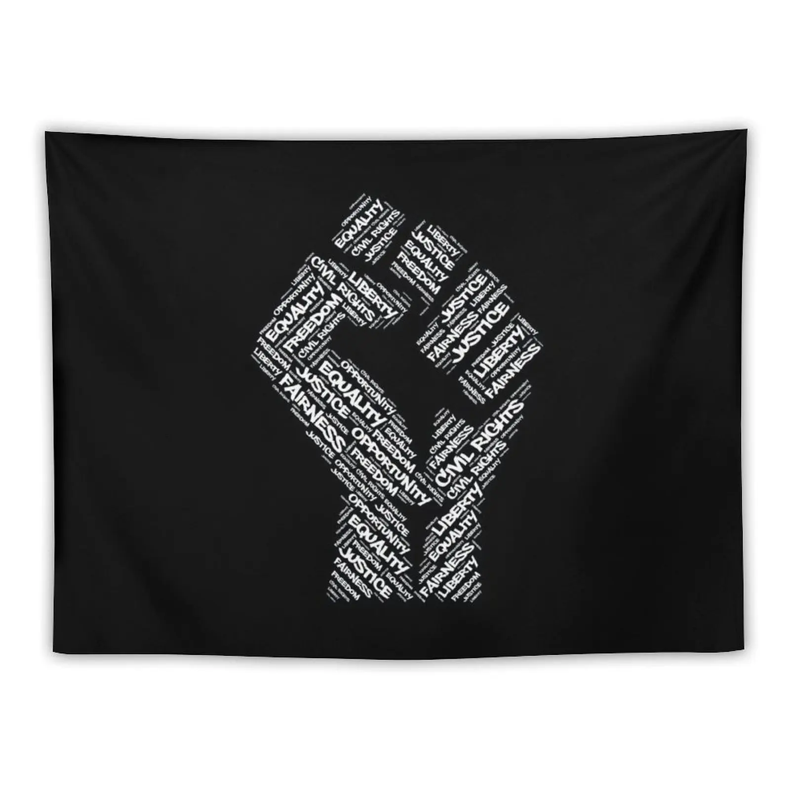 

Civil Rights Black Power Fist Justice Design Tapestry Korean Room Decor Wall Hanging Wall Decoration Room Tapestry