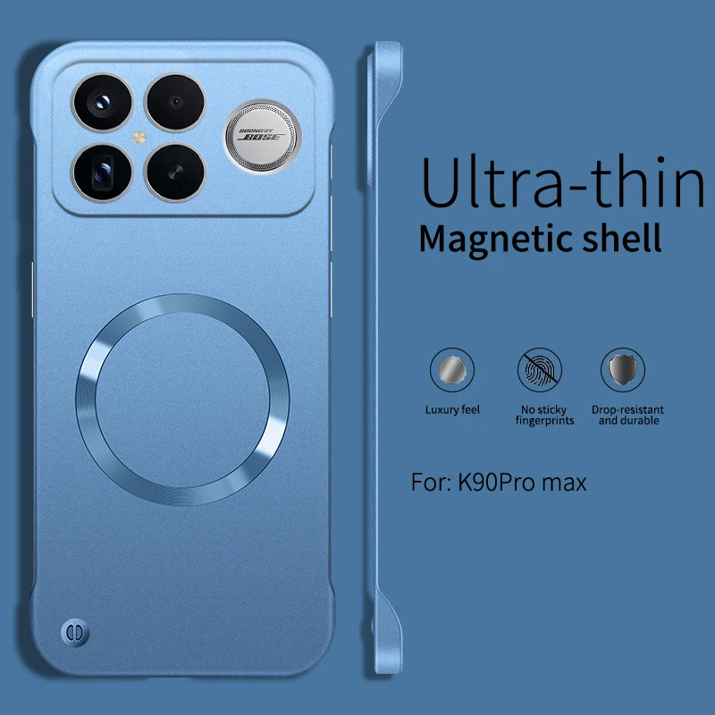Enhanced Borderless Metallic Paint Magnetic Phone Case - Thin, Magsafe-Compatible