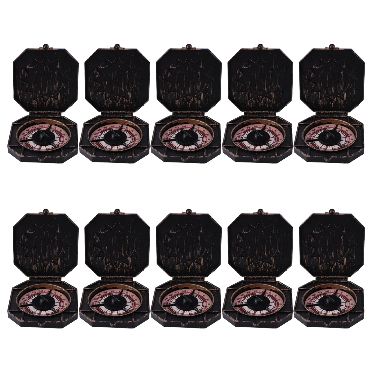

10 Pcs Compass Party Props Kids Playset Outdoor Vintage Halloween Decor Toddler