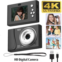 4K Digital Camera 24 Million Pixels Children Camcorder 16x Zoom Compact Cameras Auto Focus for Kids Adult Beginners Photograph