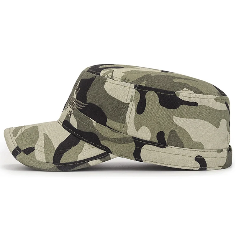 Marines Letter Corps Cap Hats Camouflage Flat Top Hat Men Summer Men Outdoor Waterproof Baseball Cap camouflage hat baseball hat sports caps camouflage cap