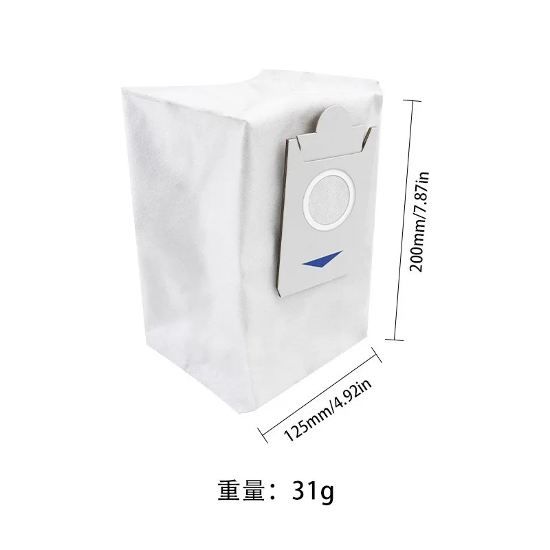 10 Sacchetti Polvere Per Robot Aspirapolvere Deebot X1 Omni/Turbo/Plus | Ricambio Originale, Materiale Filtrante, Riutilizzabili - 5