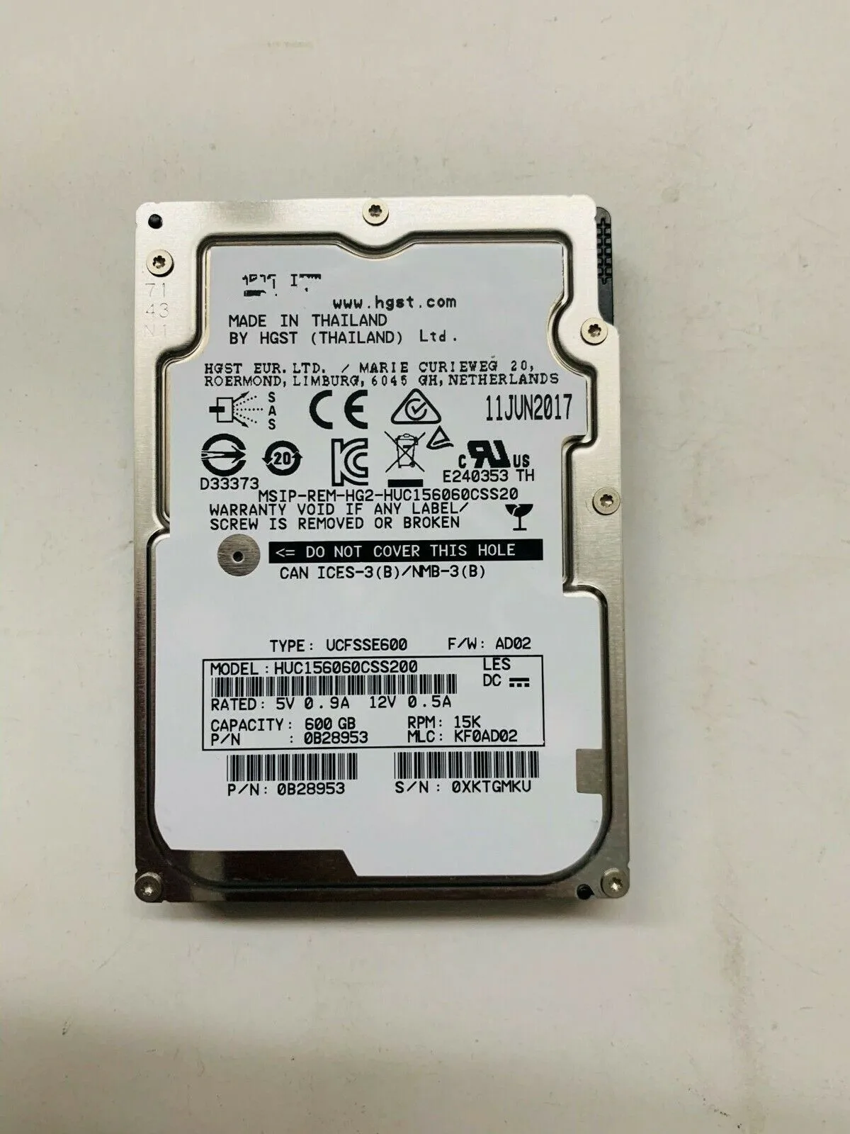 Hard Disk SAS Hitachi 600GB 10K RPM 2.5" - HUC109060CSS600 Per Server - Foto 11