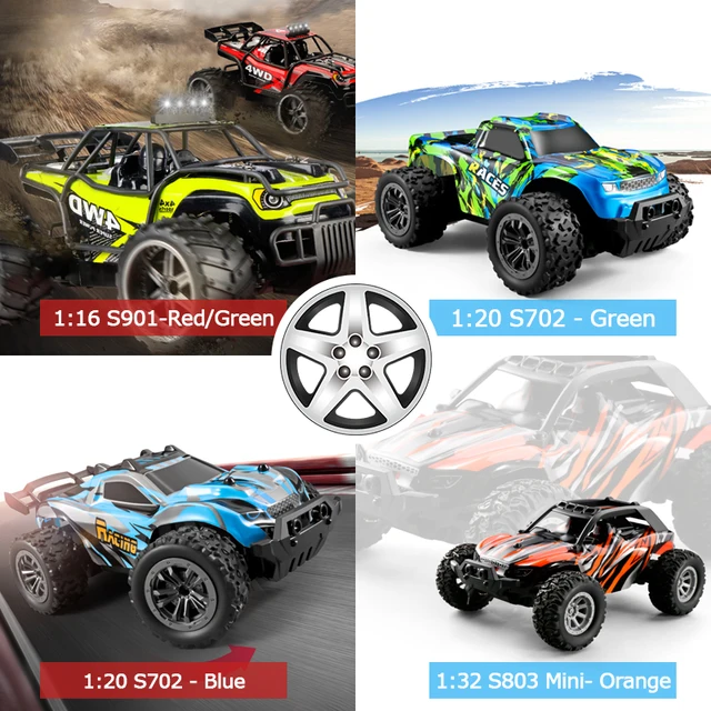 ZWN 1:16 / 1:32 4WD RC Car With LED Lights 2.4G Radio Remote Control Car Drift Off-Road Driftmonster Trucks Toys for Boys 3