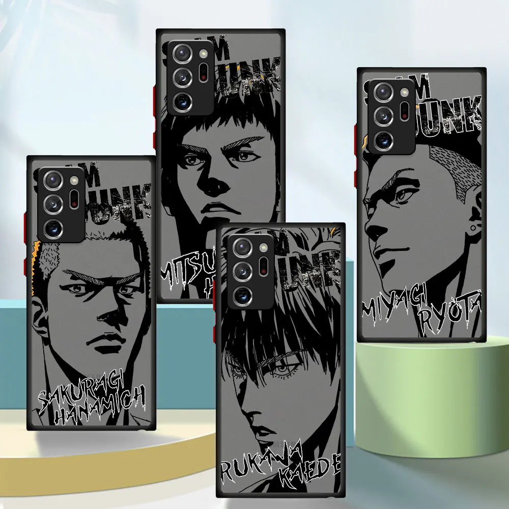 Slam Dunk Custodia Morbida Opaca Per Samsung Galaxy S23 S24 Ultra Note 10 Plus 8 9 S21 S22 Note 20 Ultra Note 20 5G Note 10 Tpu