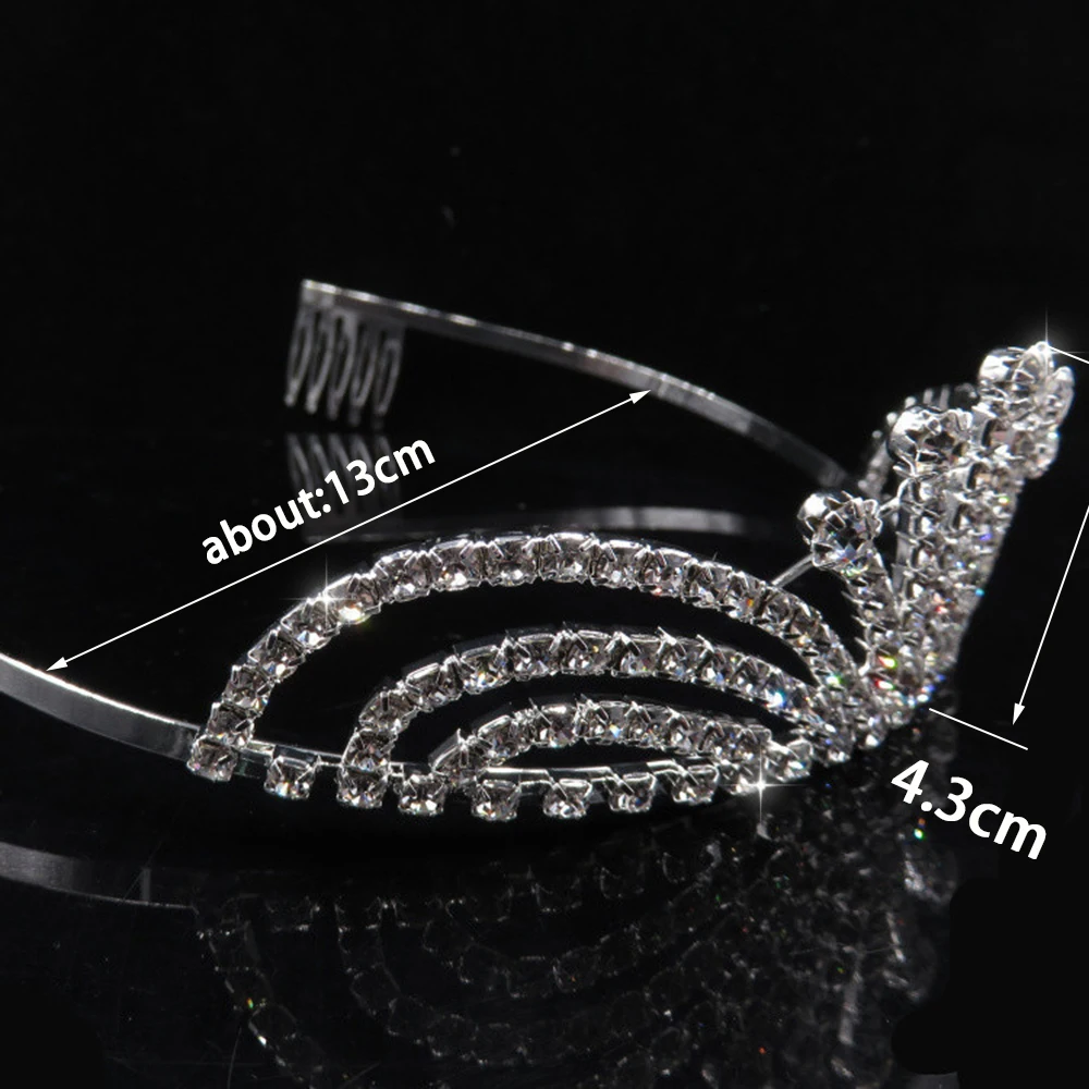 Braut Kristall Strass Perle Tiaras und Kronen Stirnband Kind Blumenmädchen Brautjungfer Hochzeit Haarschmuck Haarschmuck – Detail 23