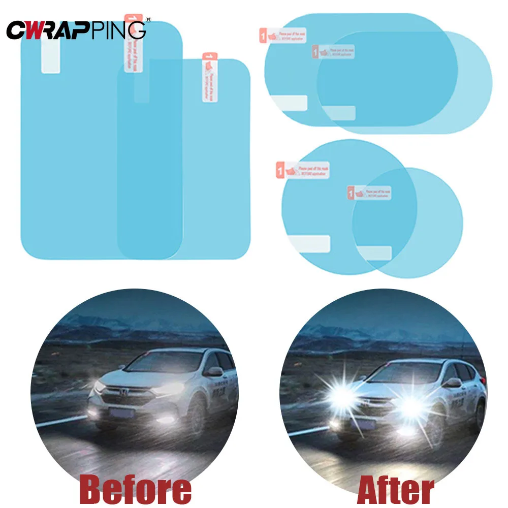 Car Rainproof Film Anti Fog Mirror Window Clear Waterproof Auto Sticker for Auto Accessories