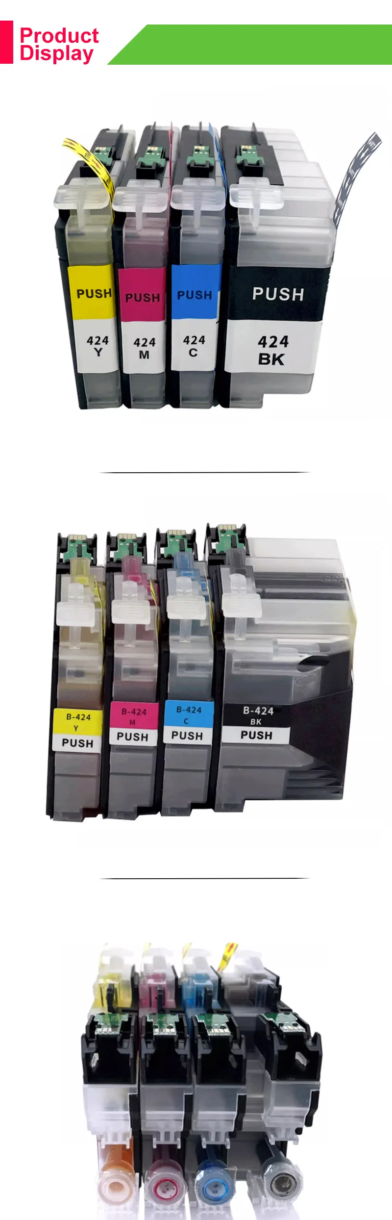 Description Picture 3 of itemNEW 4Color LC424 Standard Compatible for Brother DCP-J1200DW Printer Ink Cartridges LC424 Multifunctional All-in-one Machine