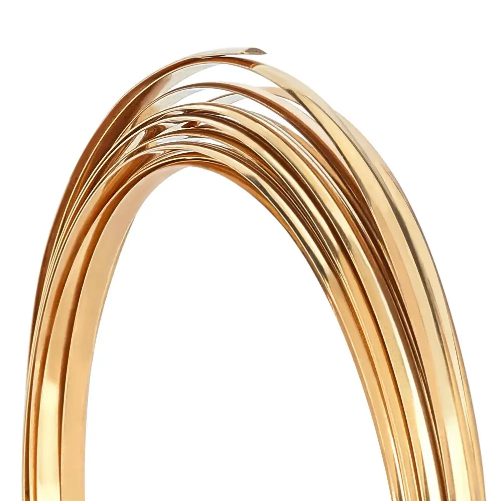 5m/rolls Copper Wire Gold 2/3/4/5mm Colorfast Wire For Bracelet Necklace DIY Jewelry Craft Making Bracelet Making Supplies