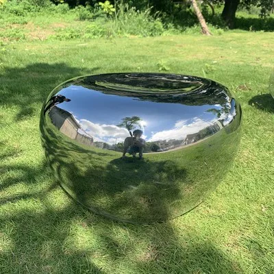 Stainless Steel Mirror Stone Table and Chairs Sculpture, Garden Park, Square Shop, Shopping Mall, Hotel, Art Ornaments 3