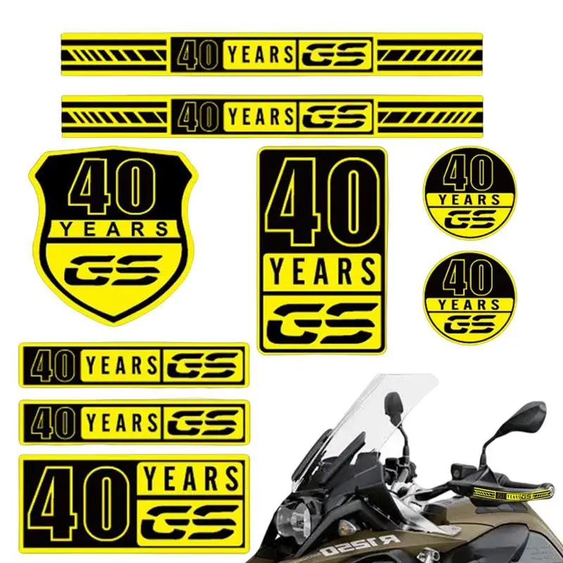 Waterproof Motorcycle Stickers motorbike Tank Pad Protector Sticker GS 40 Year Motorcycle Hand Guard Sticker For bike accessorie пластиковые монтажки bike hand