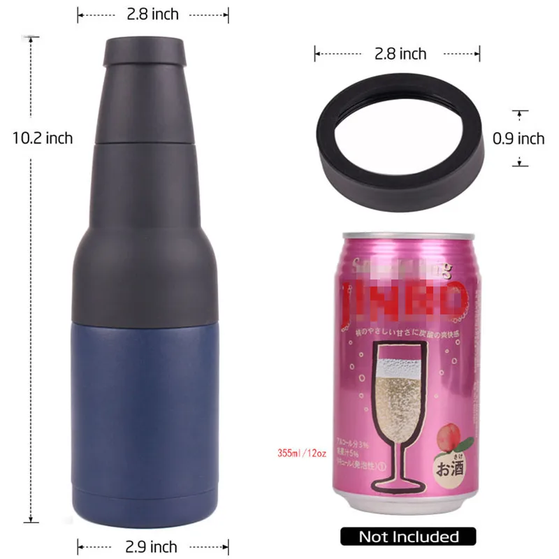 NEW 12OZ (3 PIECE) BEER BOTTLE COOLER + BOTTLE OPENER & KOOZIE SLEEVE –  Puzzle Tumblers