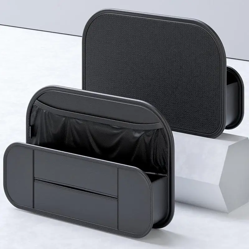 

Car Storage Organizer Automotive Large Capacity Backseat Storage Bag Durable Leather Paper Towel Outlet Design Trunk Bag For Car
