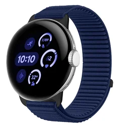 Comfortable Nylon Wave Loop Strap Wristband Bracelet for Smartwatches (Sky blue)