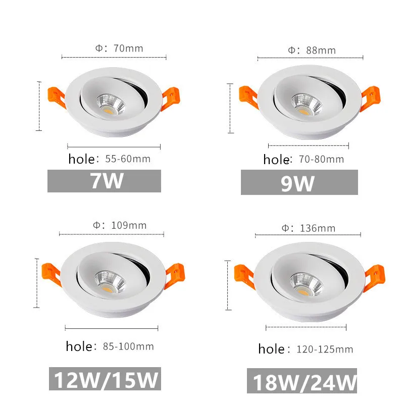 ձ  360    LED COB   /ȭƮ 9W 12W 15W LED õ Ʈ Ʈ Pic  Focos