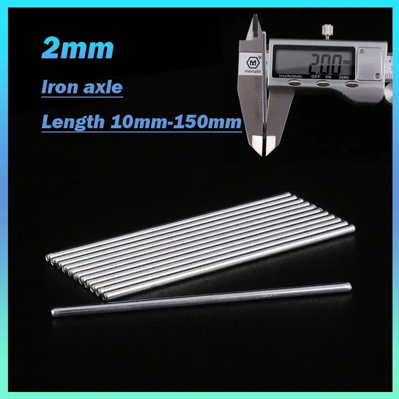 Diameter 2mm Iron Axle Round Solid Metal Bar Rod 5-50Pcs for RC Car steel round rod