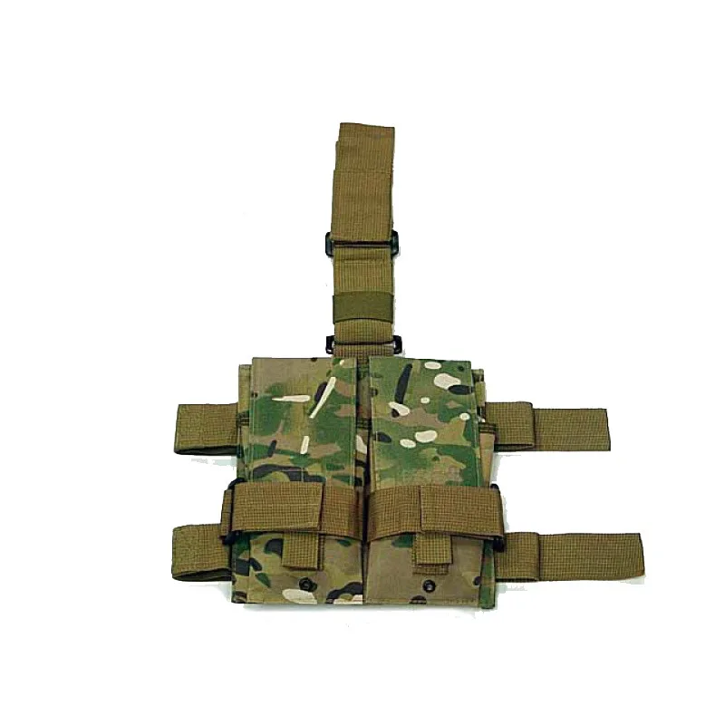 Tactical Thigh 5.56/7.62 Magazine Pouch Drop Leg Panel / Molle Belt Mag Pouch For Hunting Outdoor Leg Mag Holder Charger Carrier