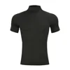 1pcs Men T-Shirts Running Shirt Boys Basketball Shirts Men's Jersey Sportswear Mens Jogging Quick Dry Mock Neck Fitness Tops 4