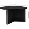Anders Coffee Table Living Room Center Table Salon Black 32“Wide Restaurant Tables Basses Home Coffee Corner Dinning Tables Sets 2