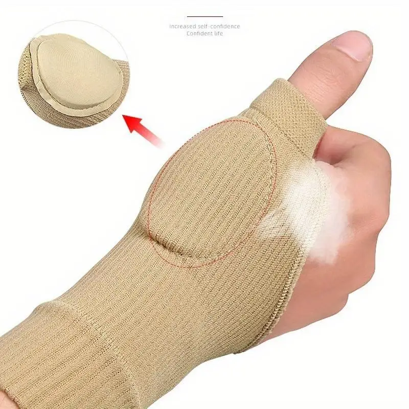 Elastic Wristband Gloves Thumb Tendon Sheath Keyboarding Wrist Protection Cover Sports Breathable Compression Wrist Sleeve