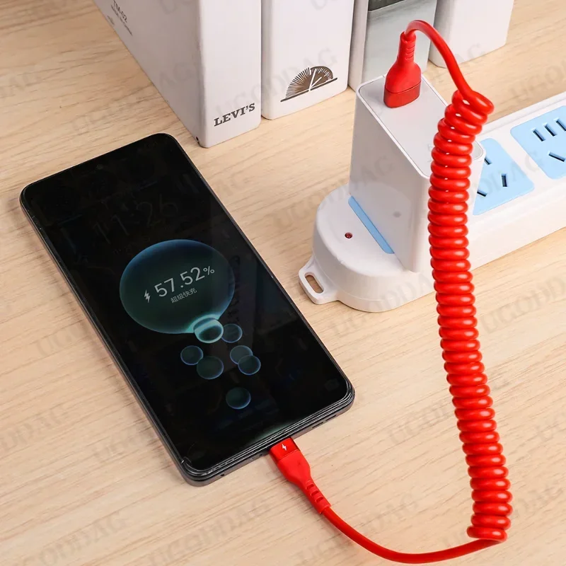 รูปสินค้า สายชาร์จ USB-C ปรับยาวได้ สำหรับมือถือ Android
