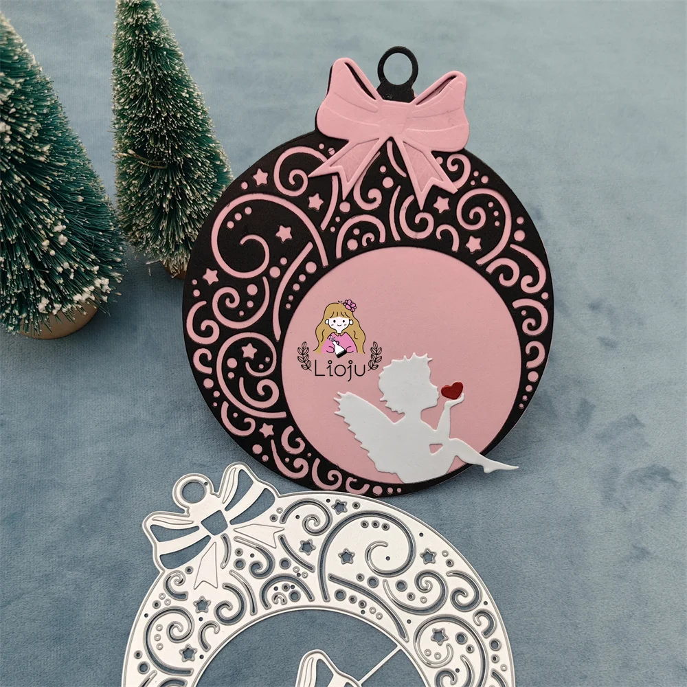 Fustelle in metallo a forma di albero di Natale, stencil per album di ritagli, biglietti di carta, decorazioni