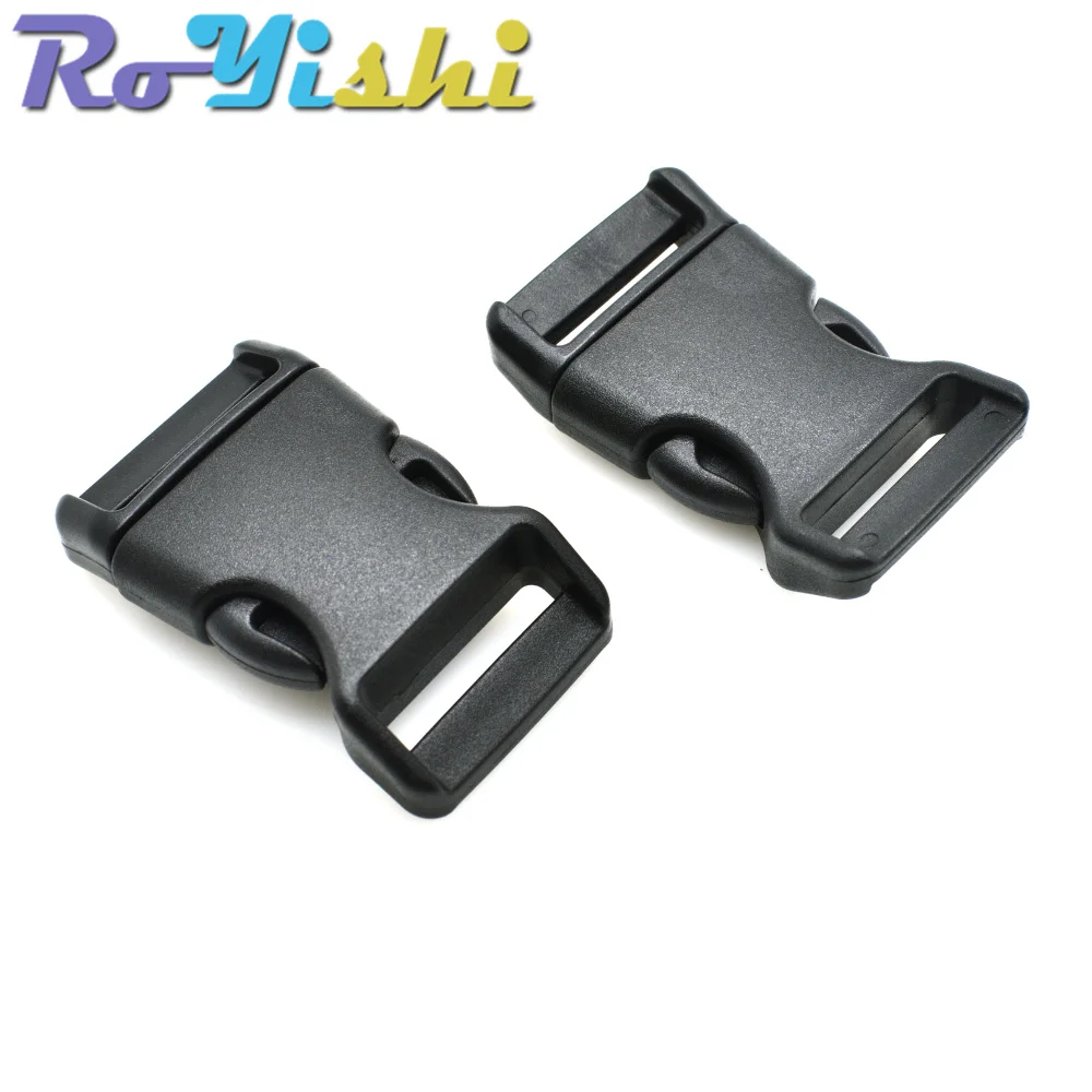 Plastic Side Release Buckle 10 Pcs/Pack Curved 550 Paracord Bracelet Dog Collar Backpack Strap Webbing 10mm 15mm 20mm 25mm
