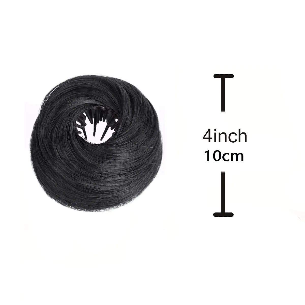 1PC Synthetic  Women's Hair Bun Messy Straight Black Brown Claw Chignon Stretchable Elegant   Extension For Girls
