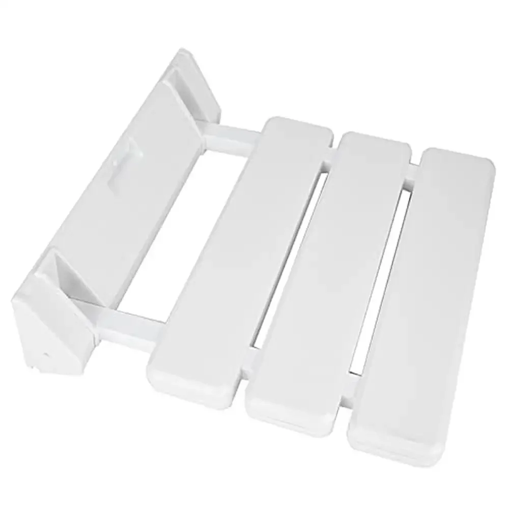 Folding Shower Seat Wall Mounted Non Slip Bathroom Stool Bathing Elderly Disabled Mobility Lightweight Durable Easy Install 6
