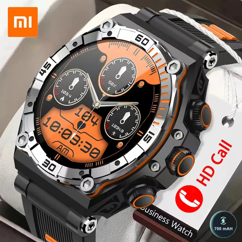 Xiaomi-reloj inteligente deportivo para hombre y mujer, pulsera con llamadas, Bluetooth, batería de 2023 mAh, Monitor de frecuencia cardíaca y presión arterial, 1,43 pulgadas