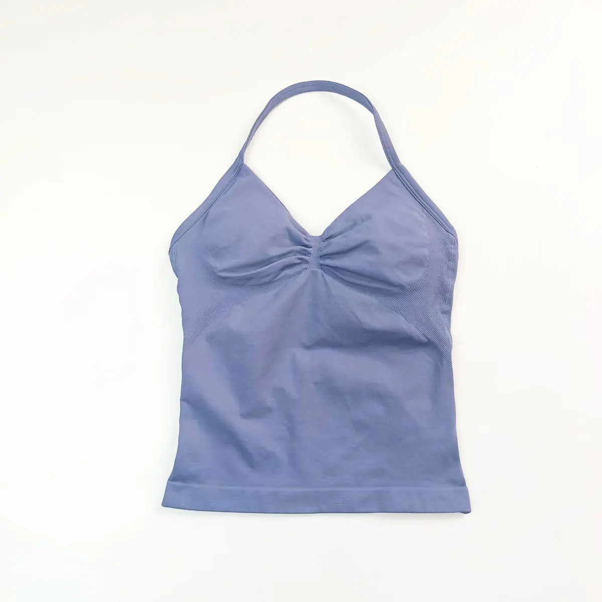 NCLAGEN Women's Strappy Yoga Vest - Impact Longline Sports Top with Stylish Back Design