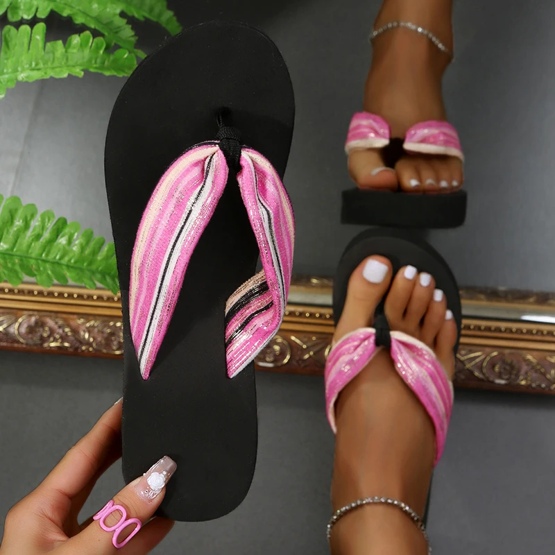 

COOTELILI 2022 Fashion Women Slippers Women's Summer Shoes Outside Slippers Wedges 5cm Heel Shoes Women Plus Size 40 41 42