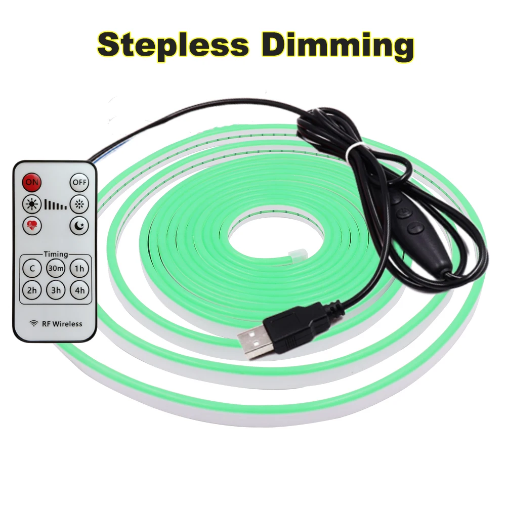 

Waterproof Neon LED Strip 5V USB RF Remote Dimmable 2835 120LEDs/m LED Neon Light Warm White Blue Green Red Pink Yellow 1m 5m