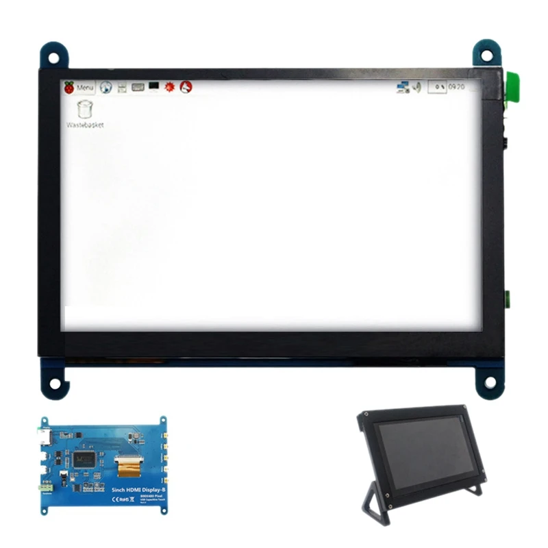 

5-дюймовый ЖК-дисплей для Raspberry Pi, резистивный пресс-экран 800X480 для Raspberry Pi 4 3 2 Тип B