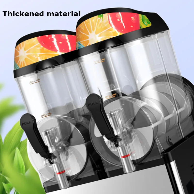 Snow Melting Machine Commercial Cold Drink Refrigeration Equipment 24L Large Capacity Automatic Freeze Slush Maker 3