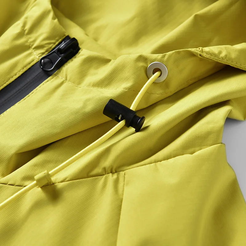 Men's Lightweight Windproof Waterproof Jacket Hooded Raincoat Thin Outdoor Hiking Running Fishing Travel Parka Windbreaker (S-4X