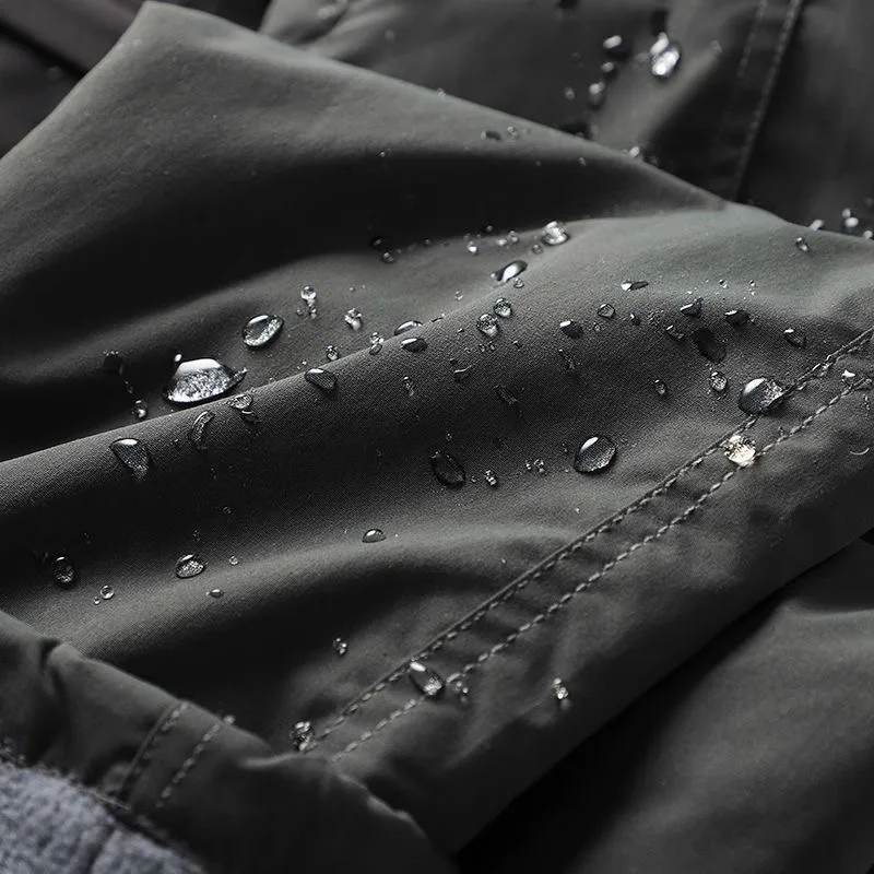 Naturehike Tooling Pants Thick Waterproof Fleece Cargo Pants Men Women Outdoor Multi-pockets Loose Straight Overall Trousers