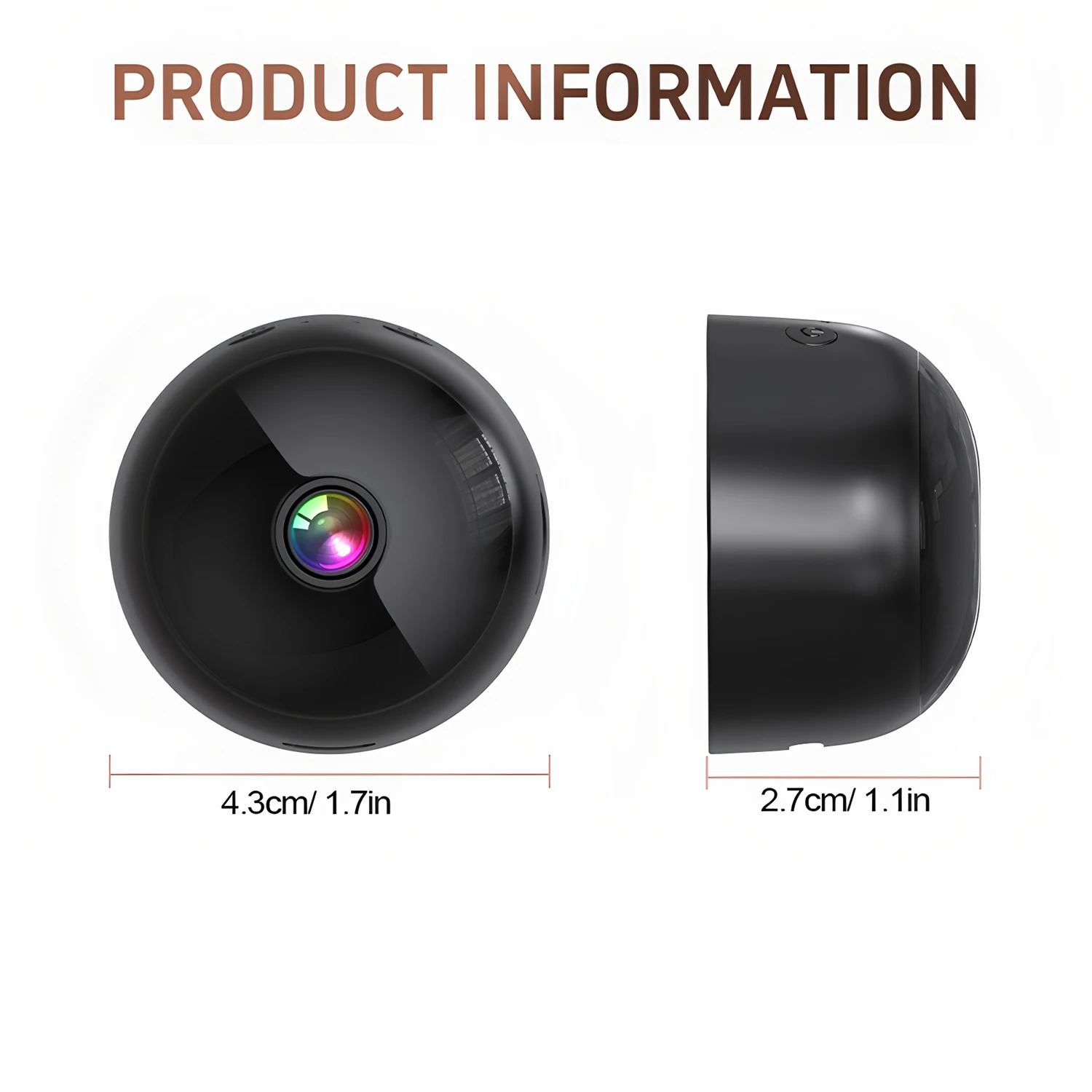Mini HD WiFi Wireless Security Camera Smart Indoor Nanny Cam Covert Surveillance Camera Video DV Recorder 4