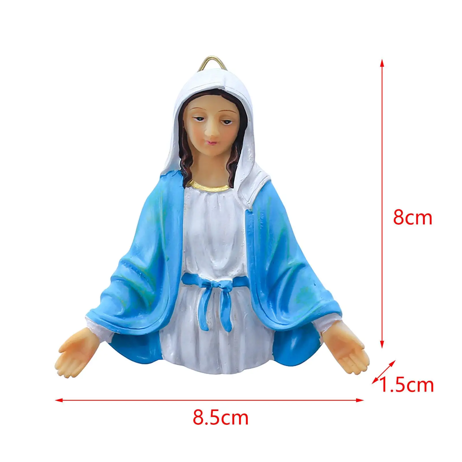 성모 마리아 벽 조각 송진 조각상 장식 냉장고 자석 걸이식 입상, 어머니의 날 캐비닛 결혼식 거실