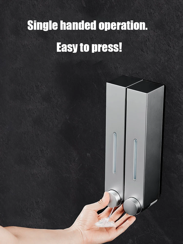 Soap Dispenser Liquid Soap Dispenser Wall Mounted Shower Soap Shampoo Dispenser Toilet Shower Gel Detergent for Bathroom Soap Dispenser,Soap Pump,Wall Mounted Dispenser,Shower Dispenser