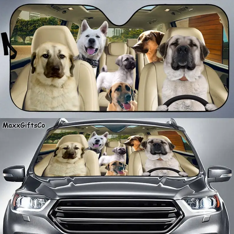 

Kangal Car Sun Shade, Kangal Windshield, Kangal Family Sunshade, Dog Car Accessories, Car Decoration, Gift For Dad