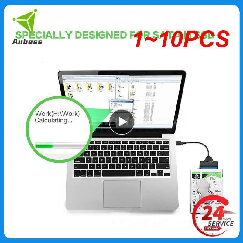 

1 ~ 10 шт. к USB C USB 3,1 адаптер Type-C к SATA кабелю Высокоскоростная передача данных 6 Гбит/с для жесткого диска 2,5 дюйма HDD SATA